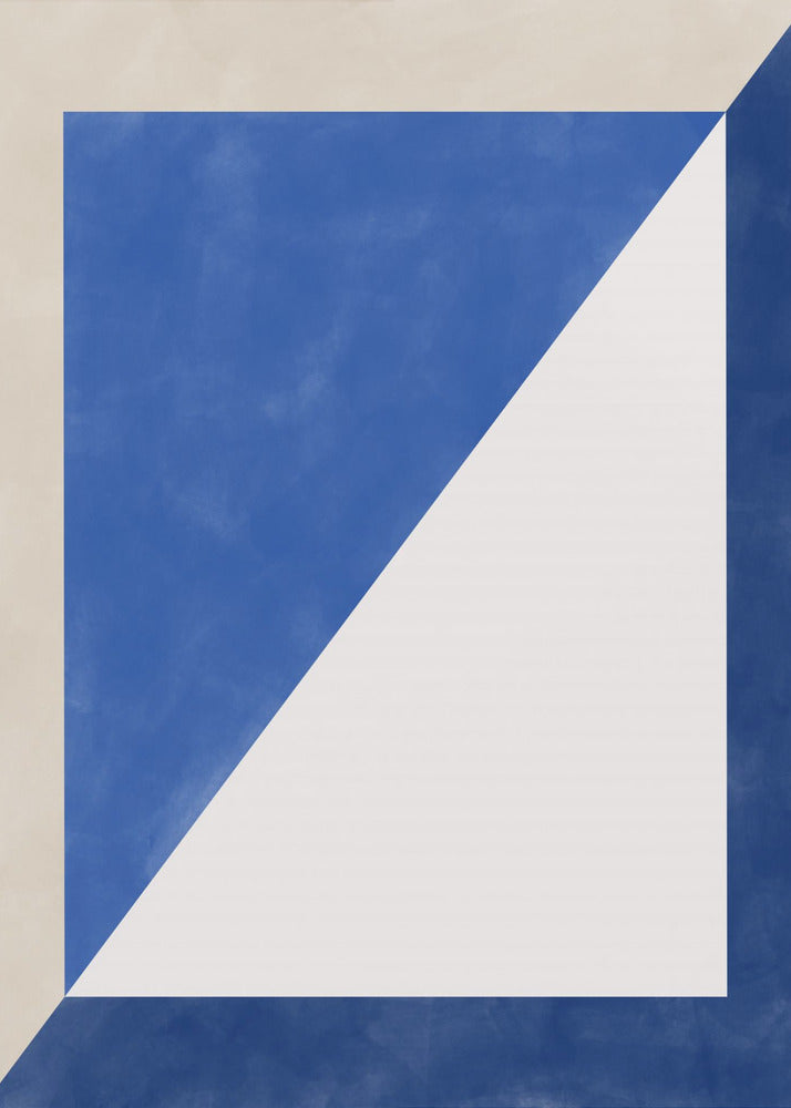 Blue Geometric Play | Canvas