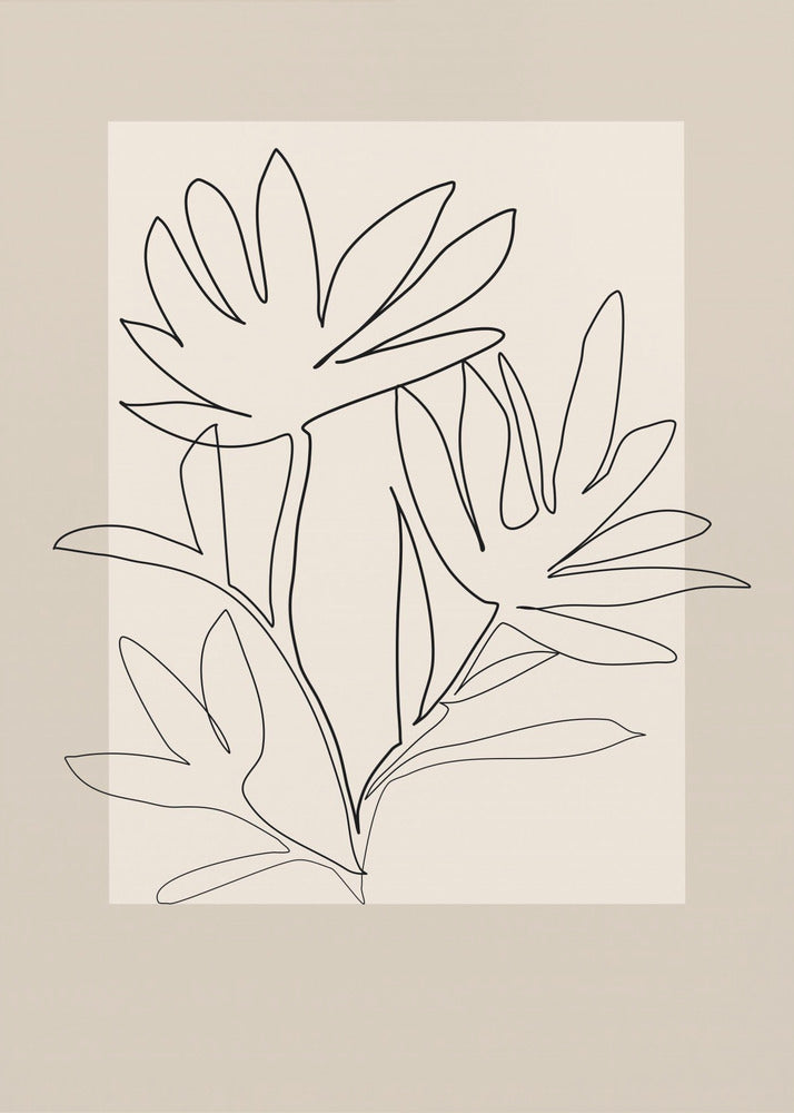 Floraler Umriss | Poster