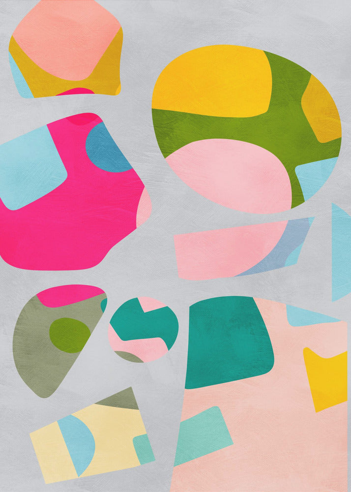 Minimaler Ausschnitt bunt | Poster