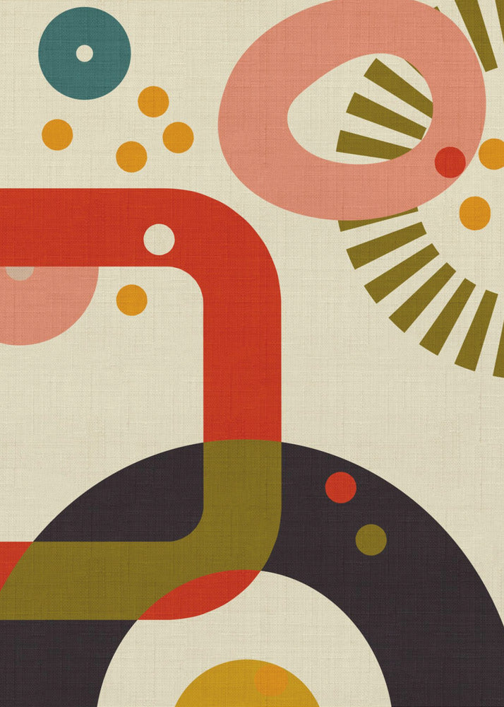 Mid Century Cirque 3 | Leinwand