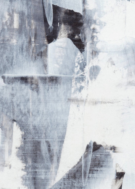 Brushstrokes in Monochrome Tones | Poster