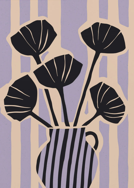 Striped Blossom Vase | Canvas