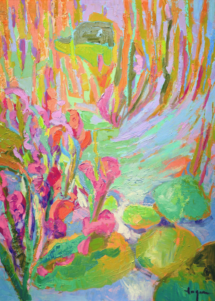 Lebendige Gartenträume | Leinwand