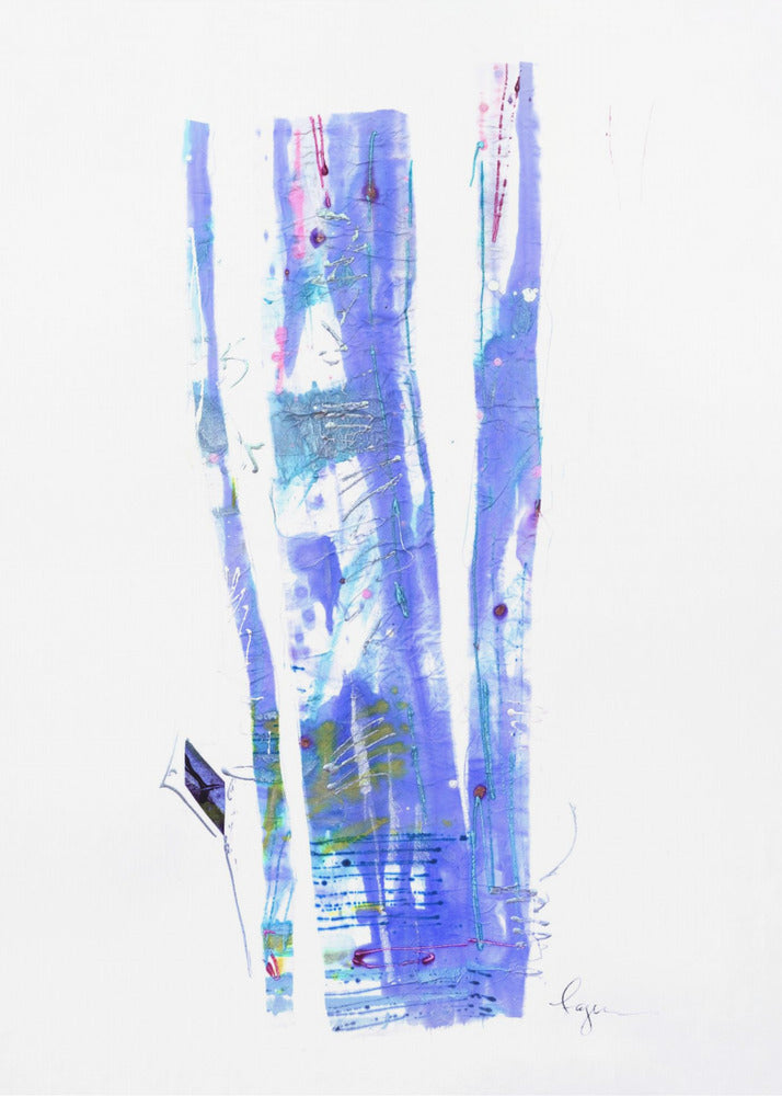 Violet Ribbons Flow | Poster