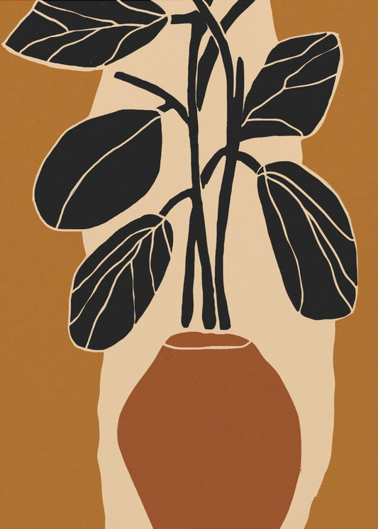 Bold Leaf Silhouette | Canvas