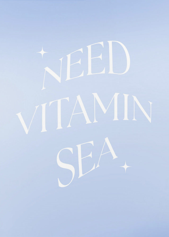Brauche Vitamin Meer | Poster