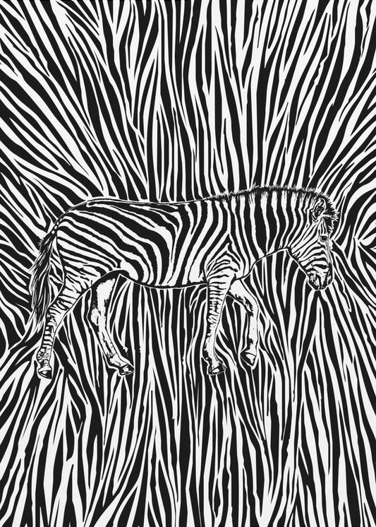 African Zebra striped camouflage | Canvas