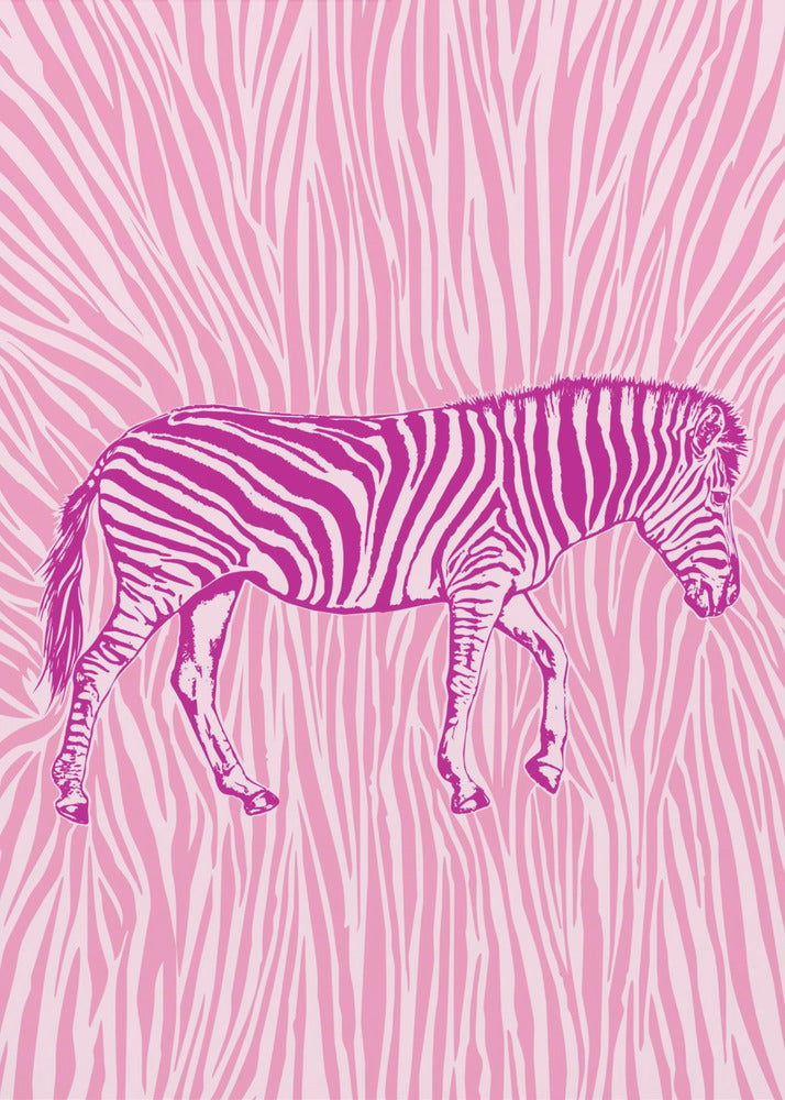 African Zebra striking camouflage | Canvas