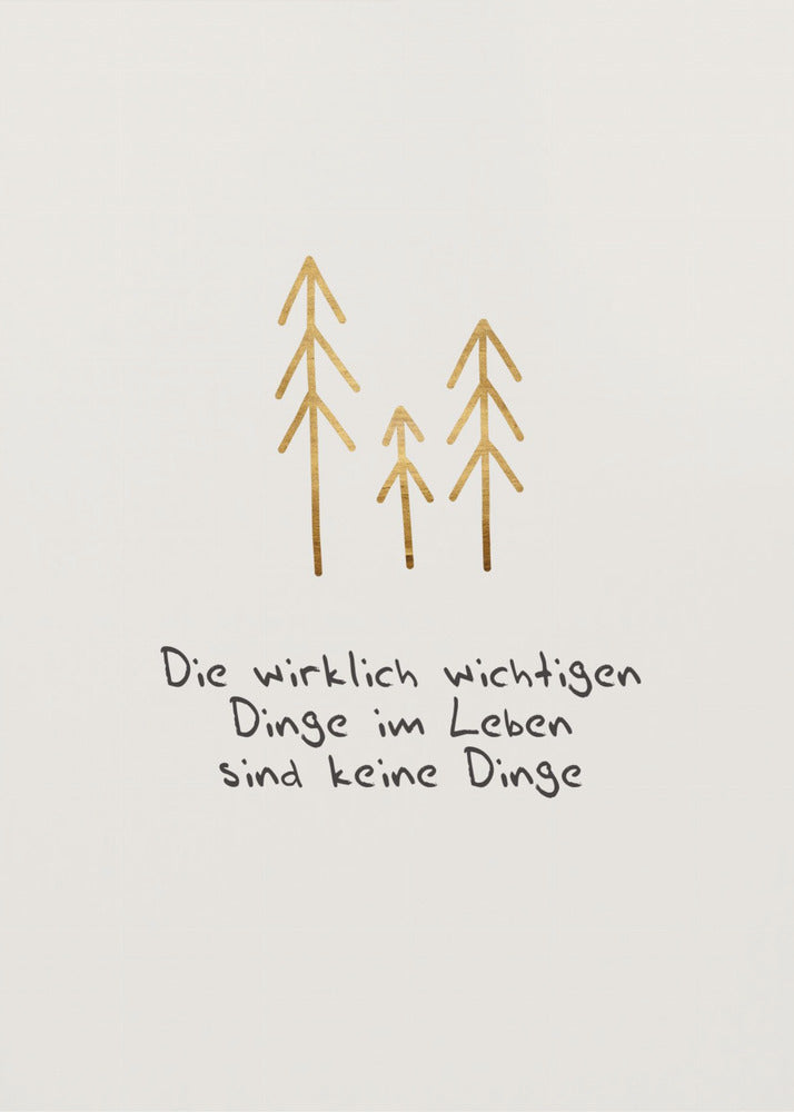 Die wichtigen Dinge im Leben | Leinwand
