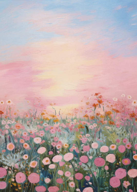 Blüten in der Dämmerung | Leinwand