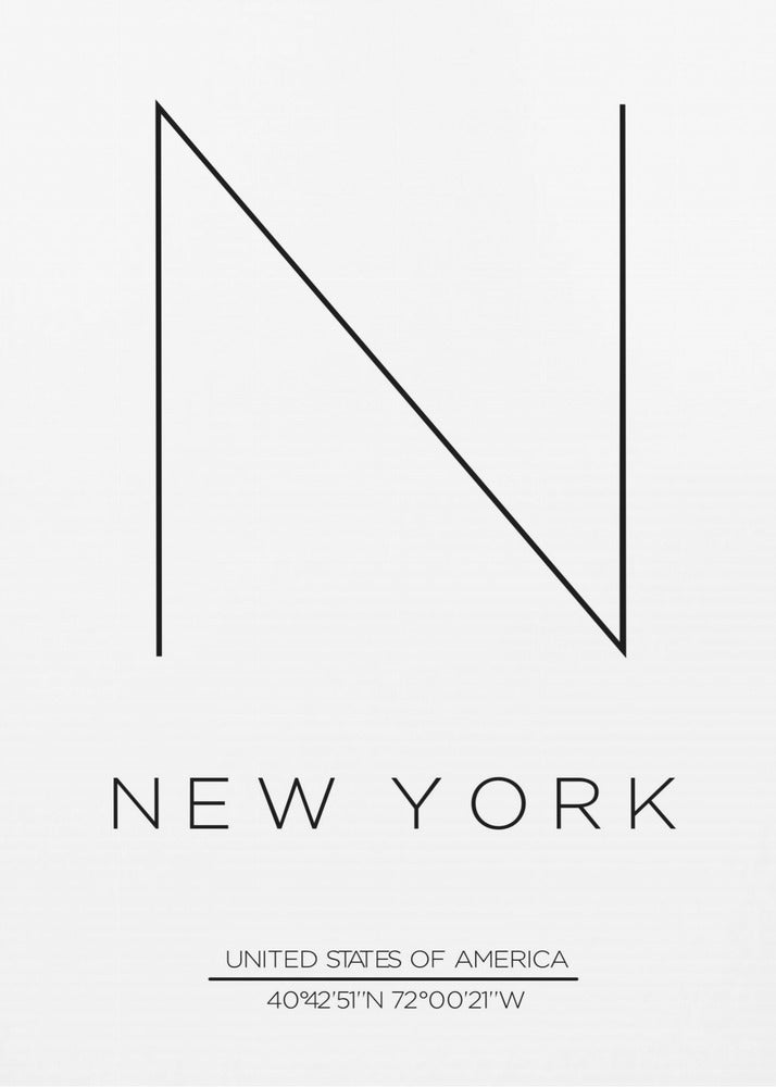 Minimalistisches NYC-Design | Poster