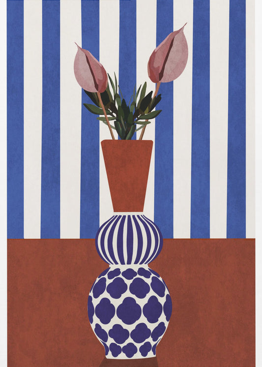 Gestreifte Harmonie | Leinwand