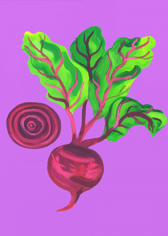 Rote-Bete-Wirbel Lila | Poster