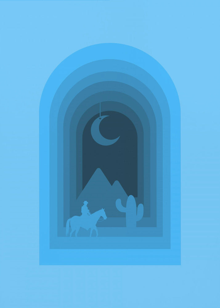Wüstenmondreise | Poster