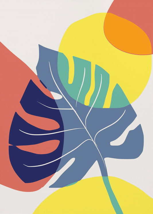 Lebendiger Blättertanz | Leinwand