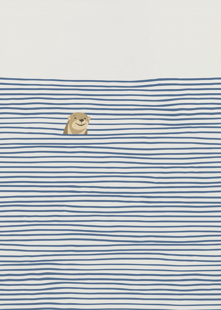 Otter in den Wellen | Poster