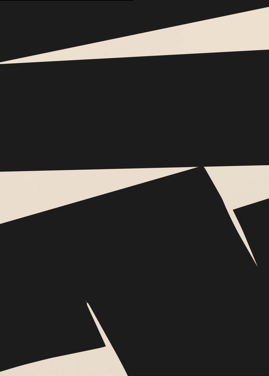 Schwarz schlicht abstrakt | Leinwand