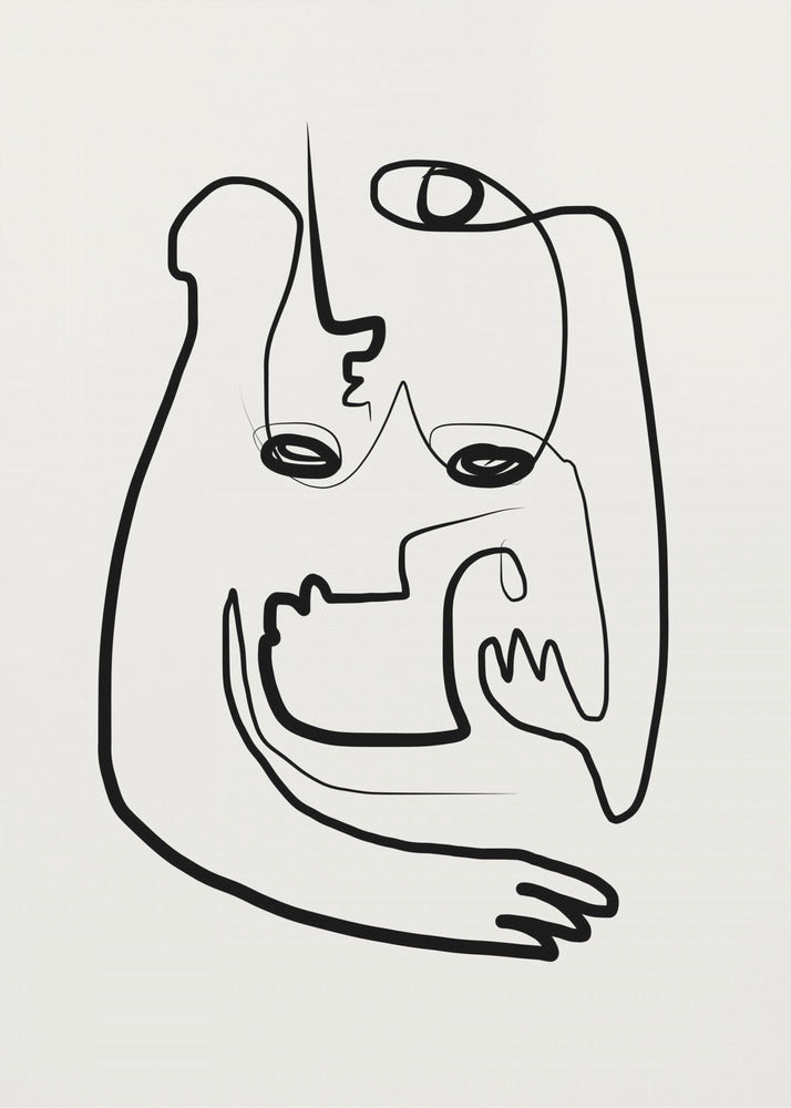 Modern Art In This Continuous Line Drawing | Canvas