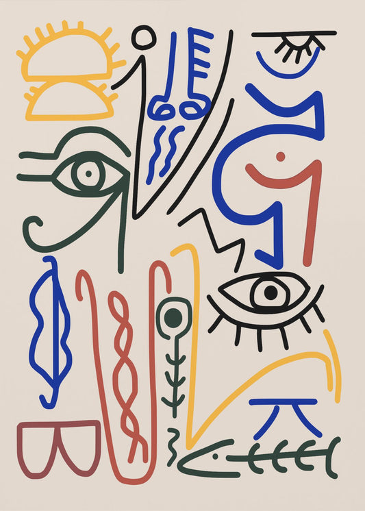 Mystische Symbole | Leinwand