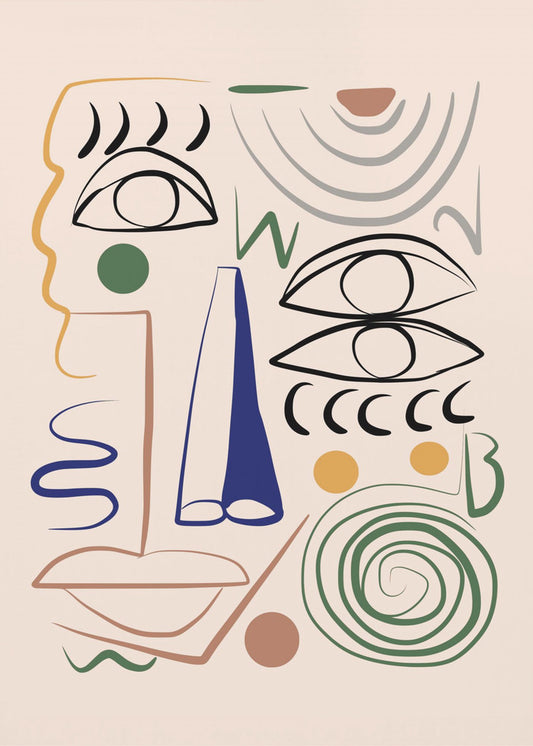 Line Art Bizarre | Leinwand