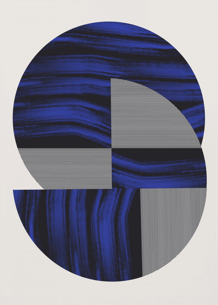 Scandinavian In Blue and Black 2 | Canvas