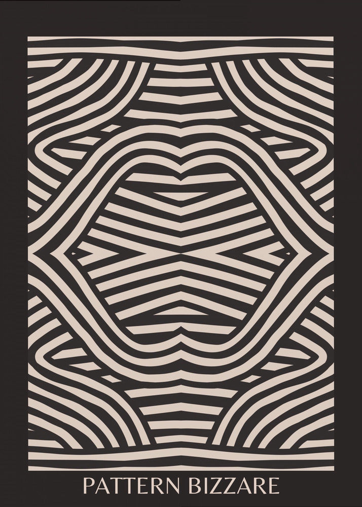Black Pattern Bizarre | Canvas