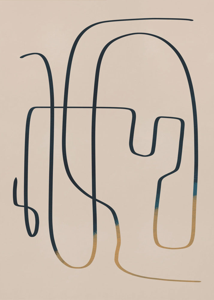 Abstrakte Linienkunst | Poster