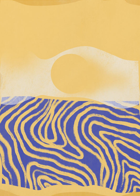 Goldene Wellen Harmonie | Poster