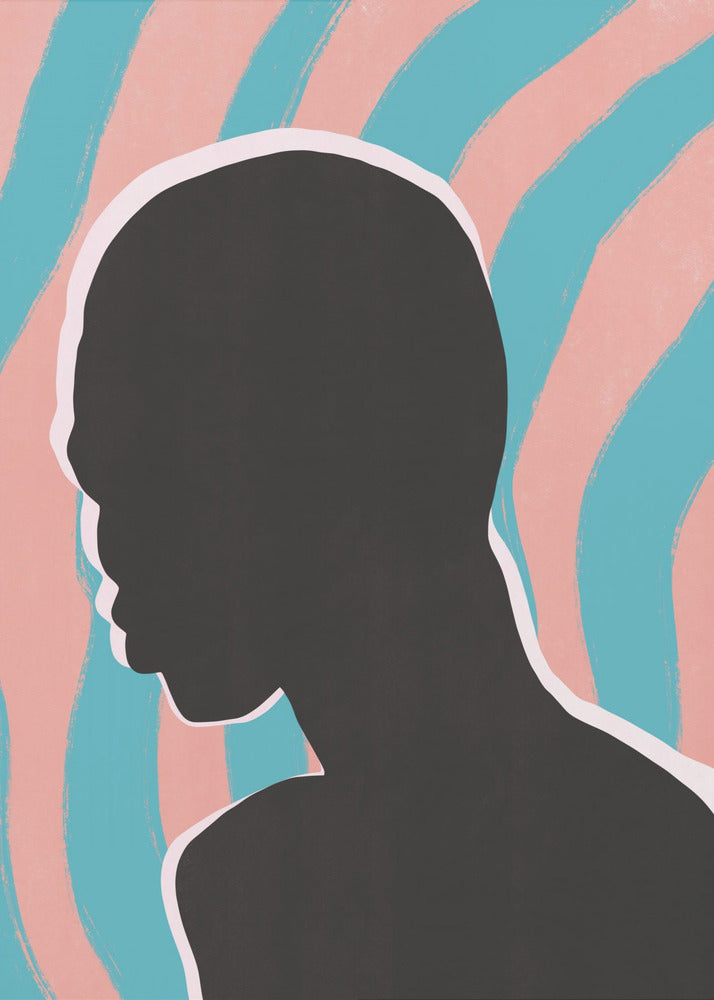 Anonymous Portrait In Neon Lights | Poster