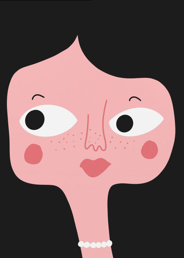 Quirky Pink Face | Canvas