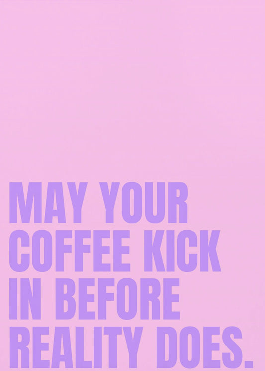 Kaffee vs. Realität | Leinwand