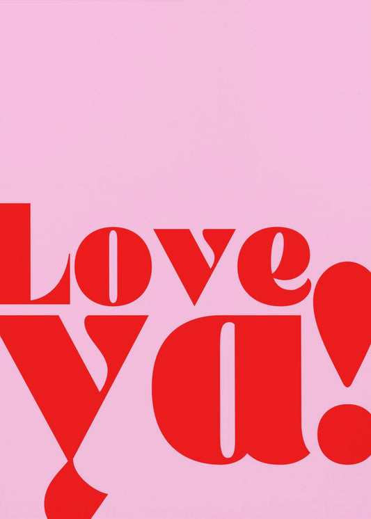 Ich liebe dich mutig | Leinwand