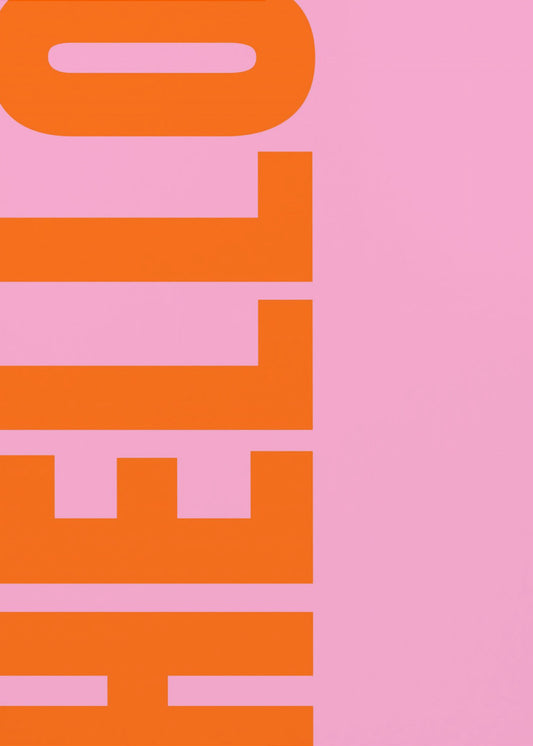 Fettgedruckter Gruß-Burst | Leinwand