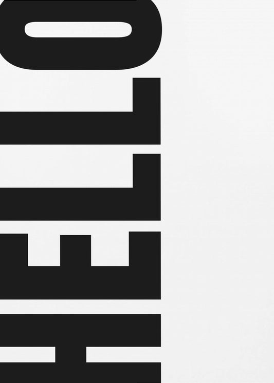 Vertikale Begrüßung | Leinwand