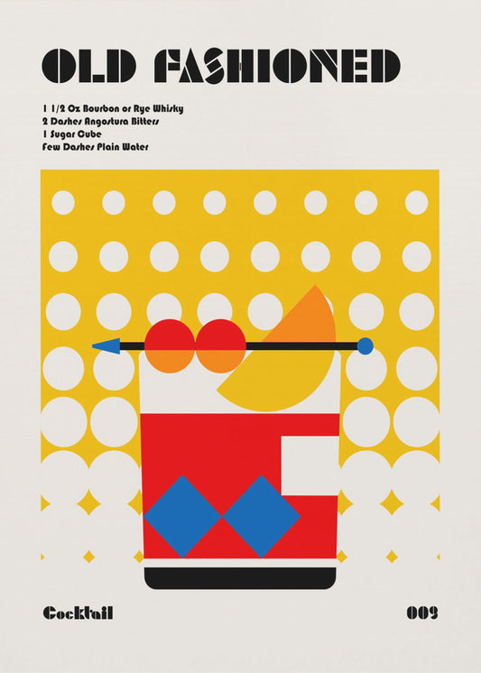 Altmodischer Bauhaus-Cocktail | Leinwand