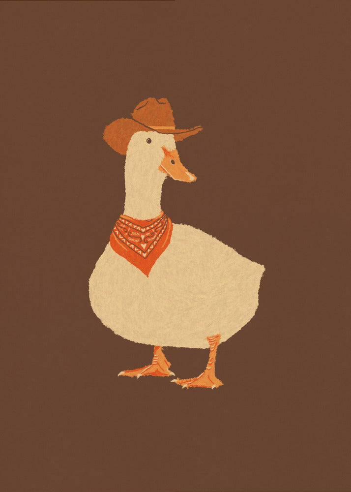 Bo die Cowboy-Ente | Leinwand