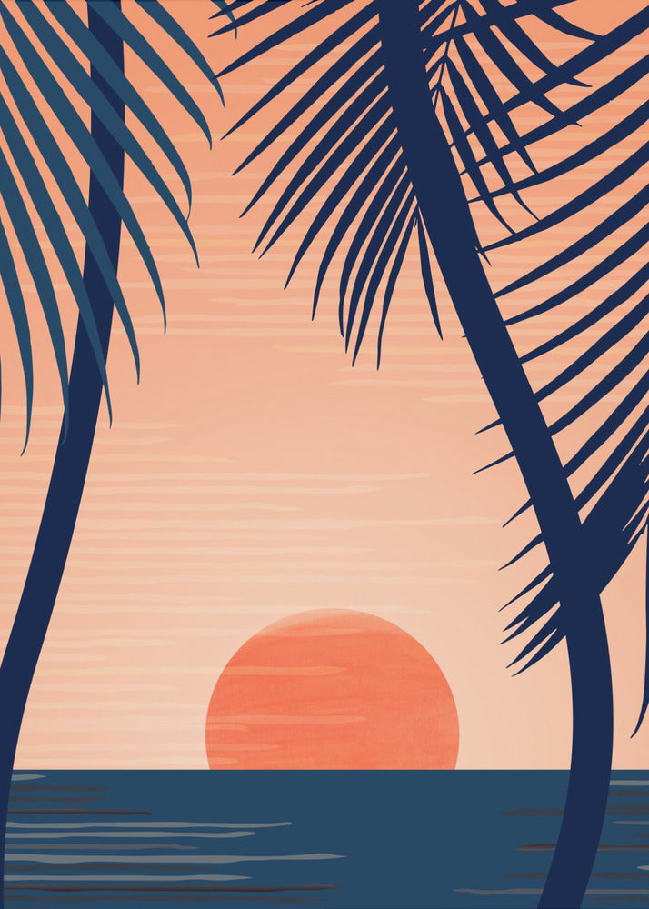 Sonnenuntergang Strand | Leinwand