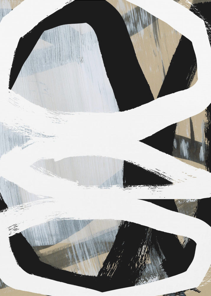 Bold Black On White No3 | Canvas