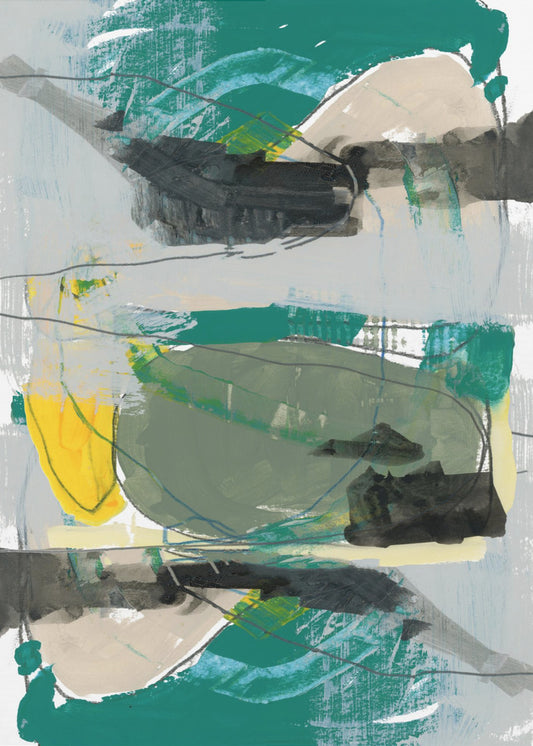 Zeitgenössisches Grün Nr. 1 | Leinwand