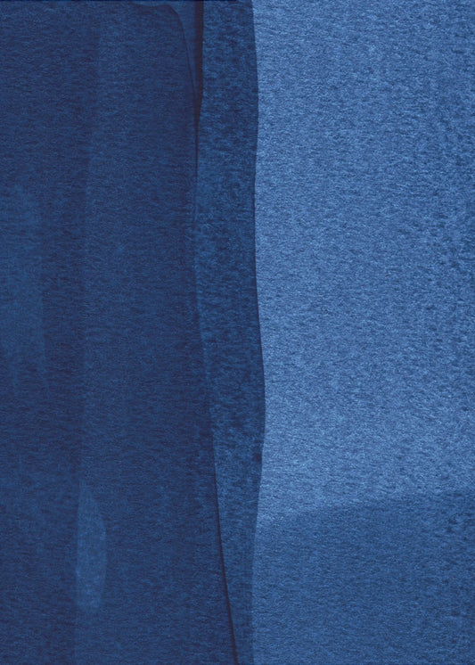 Blaue Textur fließende vertikale Linien | Leinwand