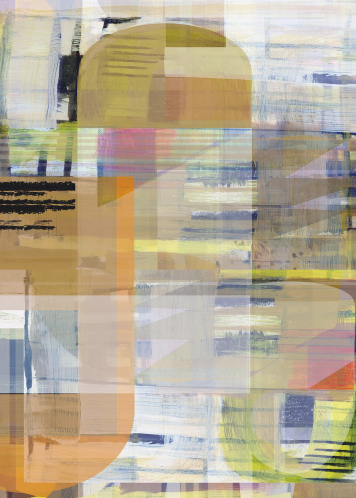 Gelber Ocker Abstrakt Nr. 4 | Poster