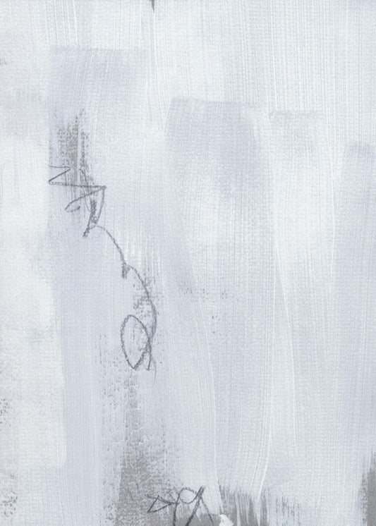 Echoes in Weiß und Graphit | Poster