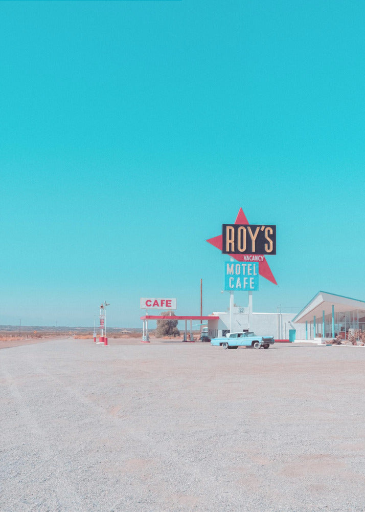 Roy's Motel Cafe Vintage Schild | Leinwand
