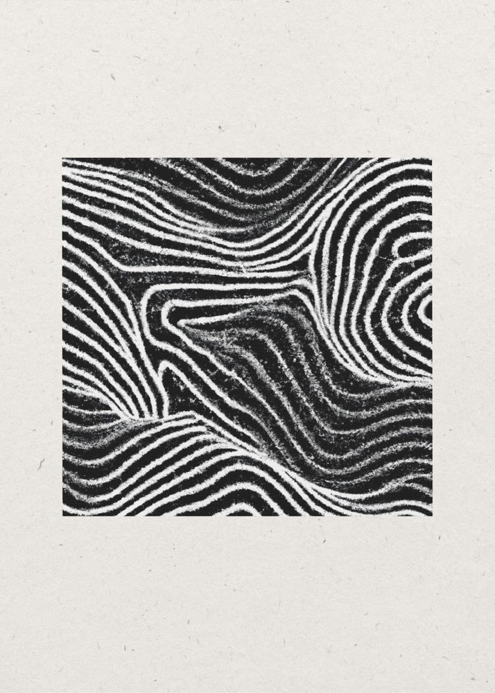 Black and White Waves | Poster