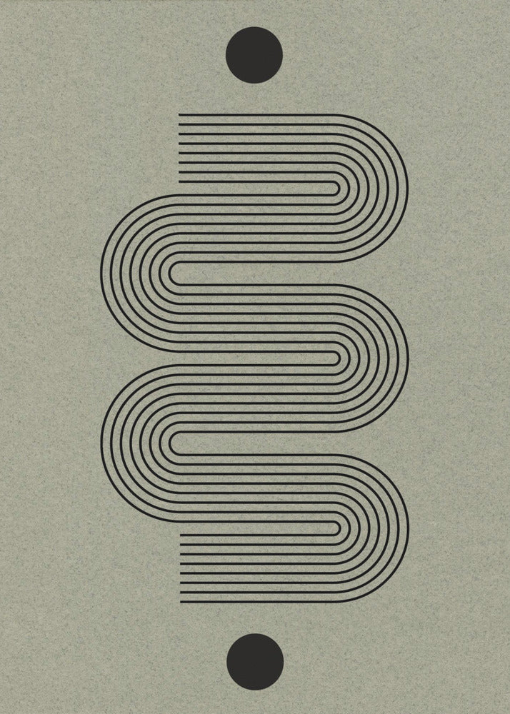 Gebogener Symmetriepfad | Poster
