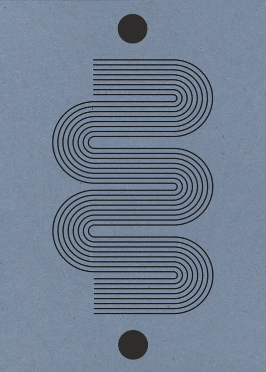 Gebogene Echos | Leinwand