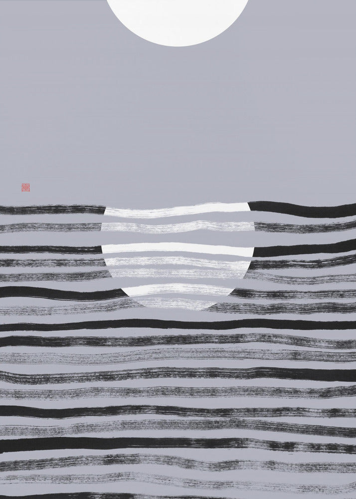 Versteckter Mond Nr. 2 | Reflexion | Poster