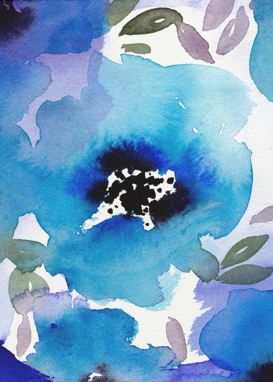 Dame Blau | Leinwand