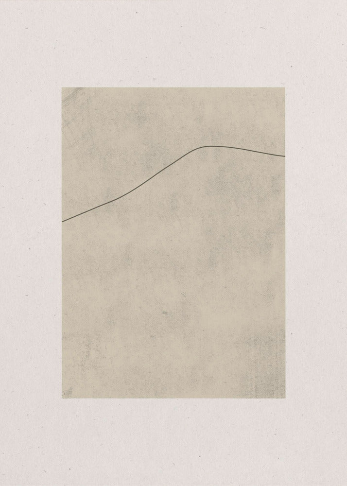 Linie auf geflüstertem Beige | Leinwand
