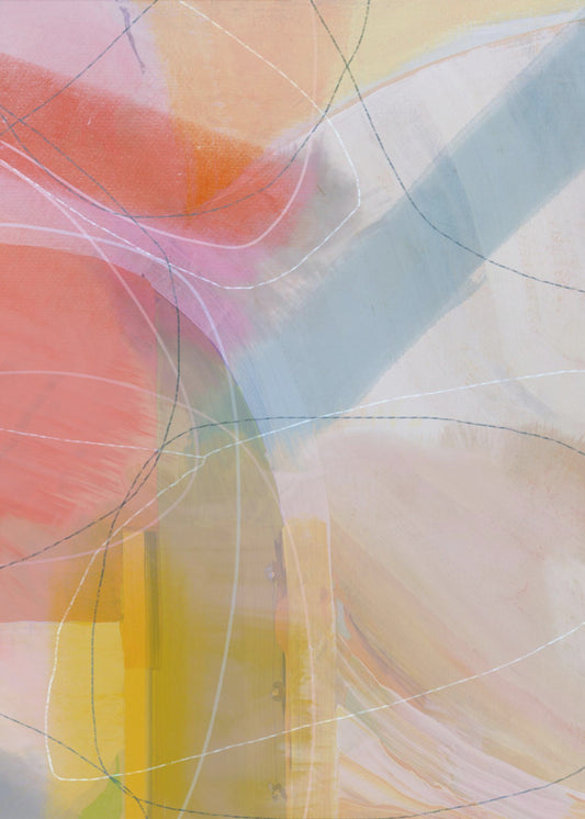 Soft Abstract Shapes 1 | Canvas